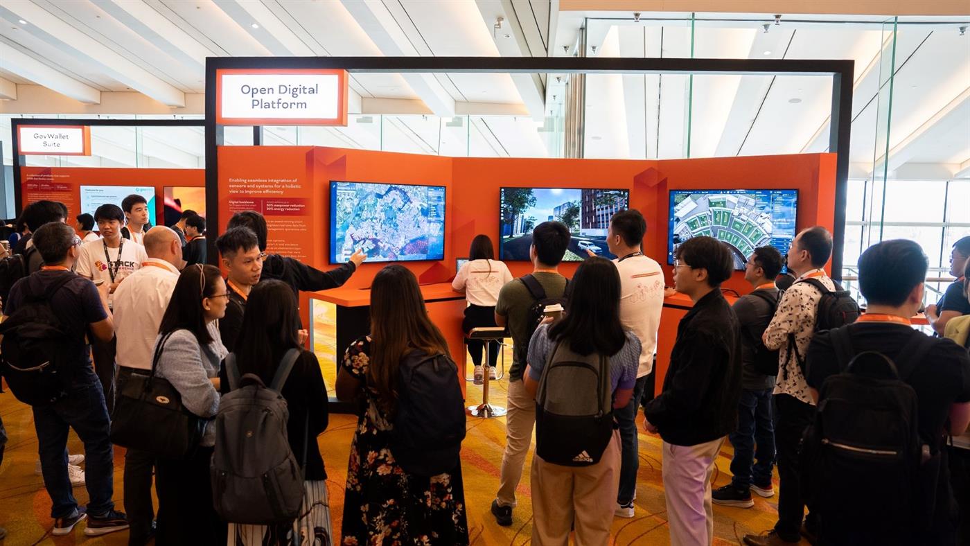 Technology demonstration area at Marina Bay Sands event space